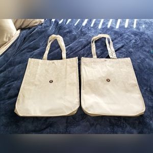 New 2 ea  Lululemon bag large grey